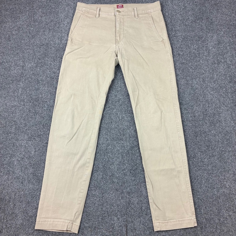 Levis XX Chino Standard Taper Khaki Tan Casual Dress Pants Mens Size 30x32